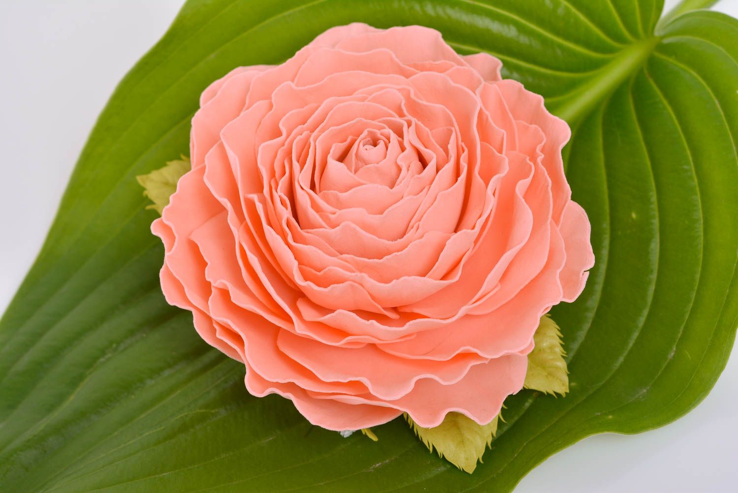 Handmade Ajour Haarband mit Blume Rose aus Foamiran schön elegant im Retro Stil foto 2