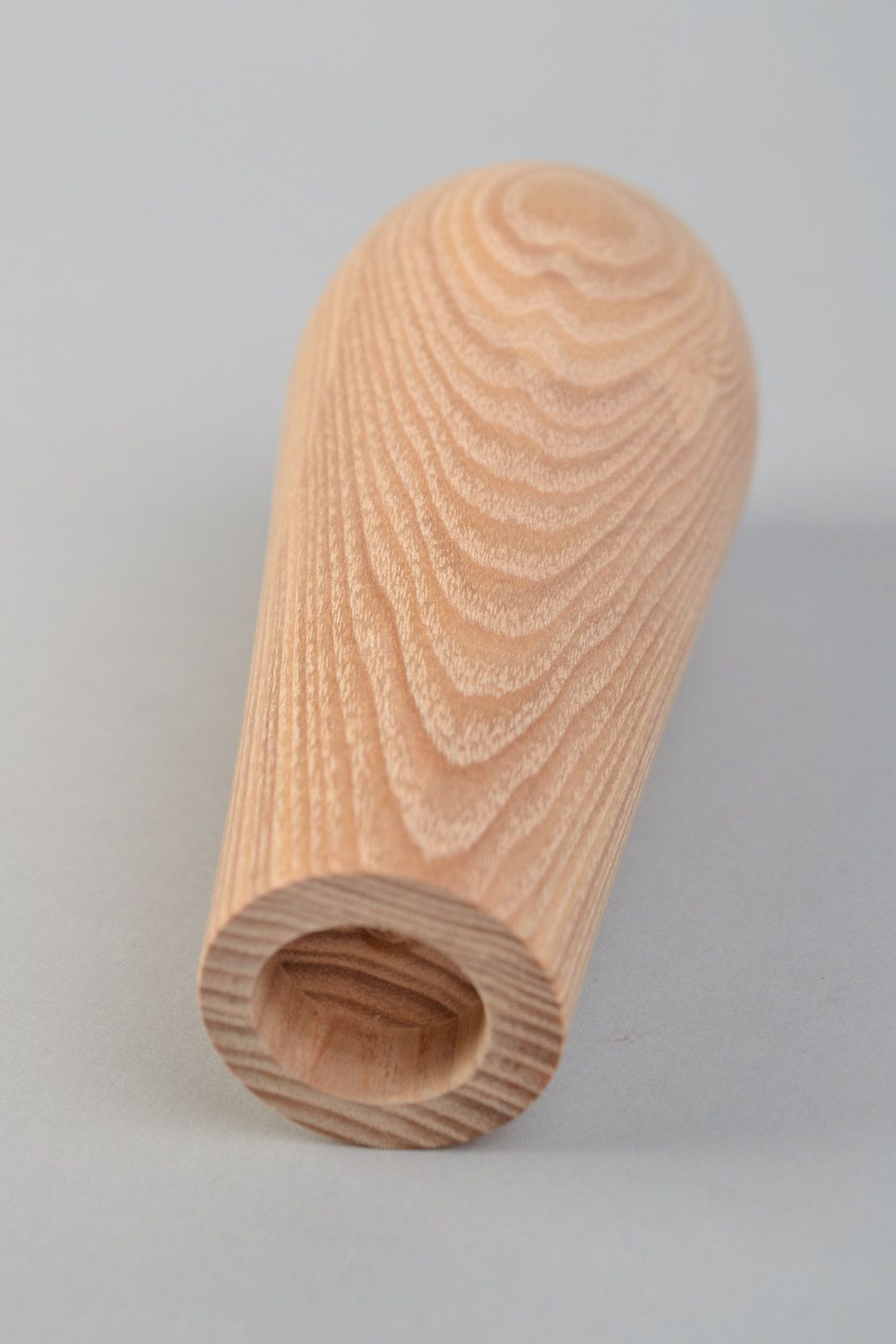 Candelero artesanal de madera de arce para una vela con diámetro de 2 cm foto 5