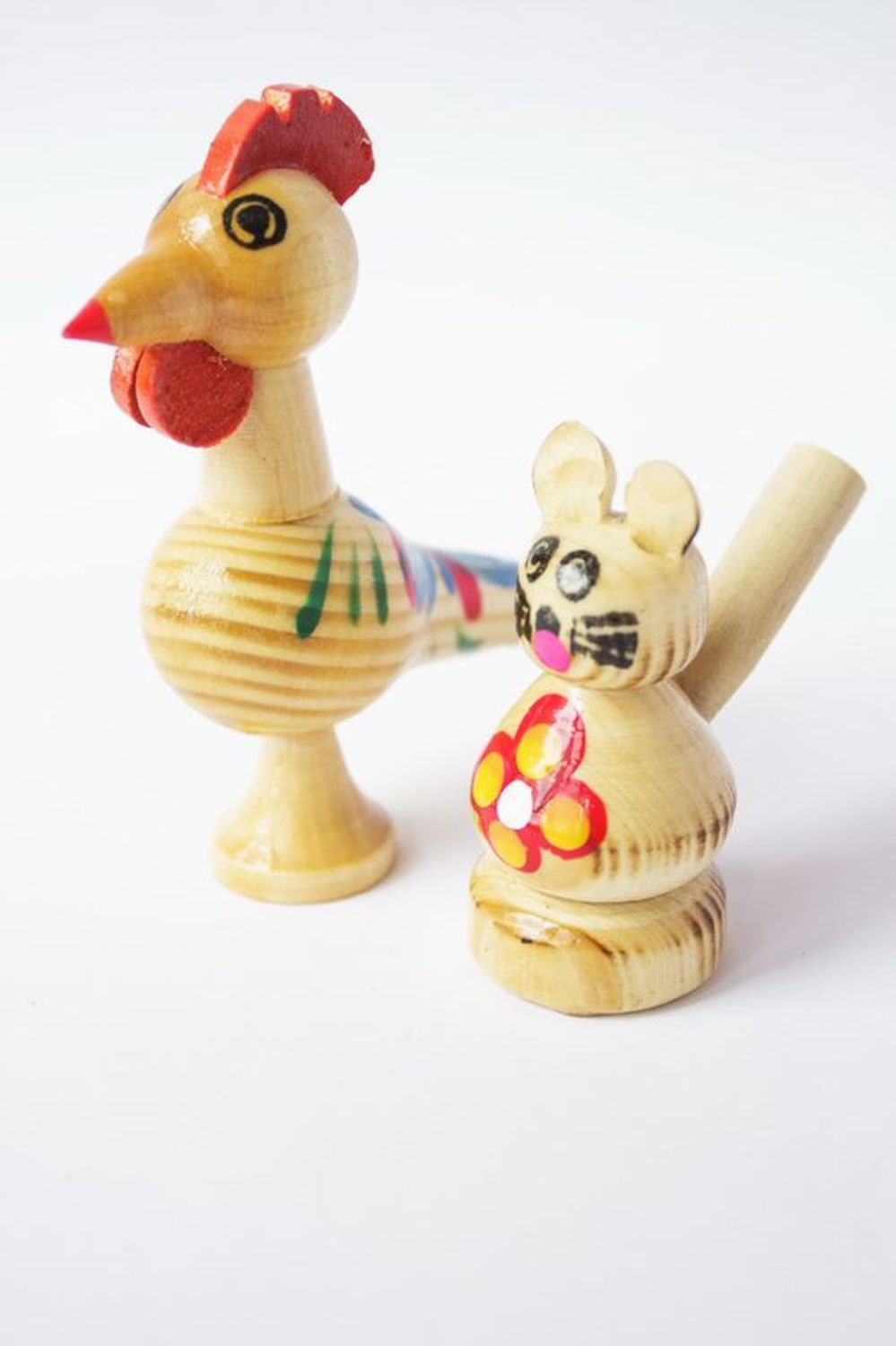 Wooden whistle Cat photo 5