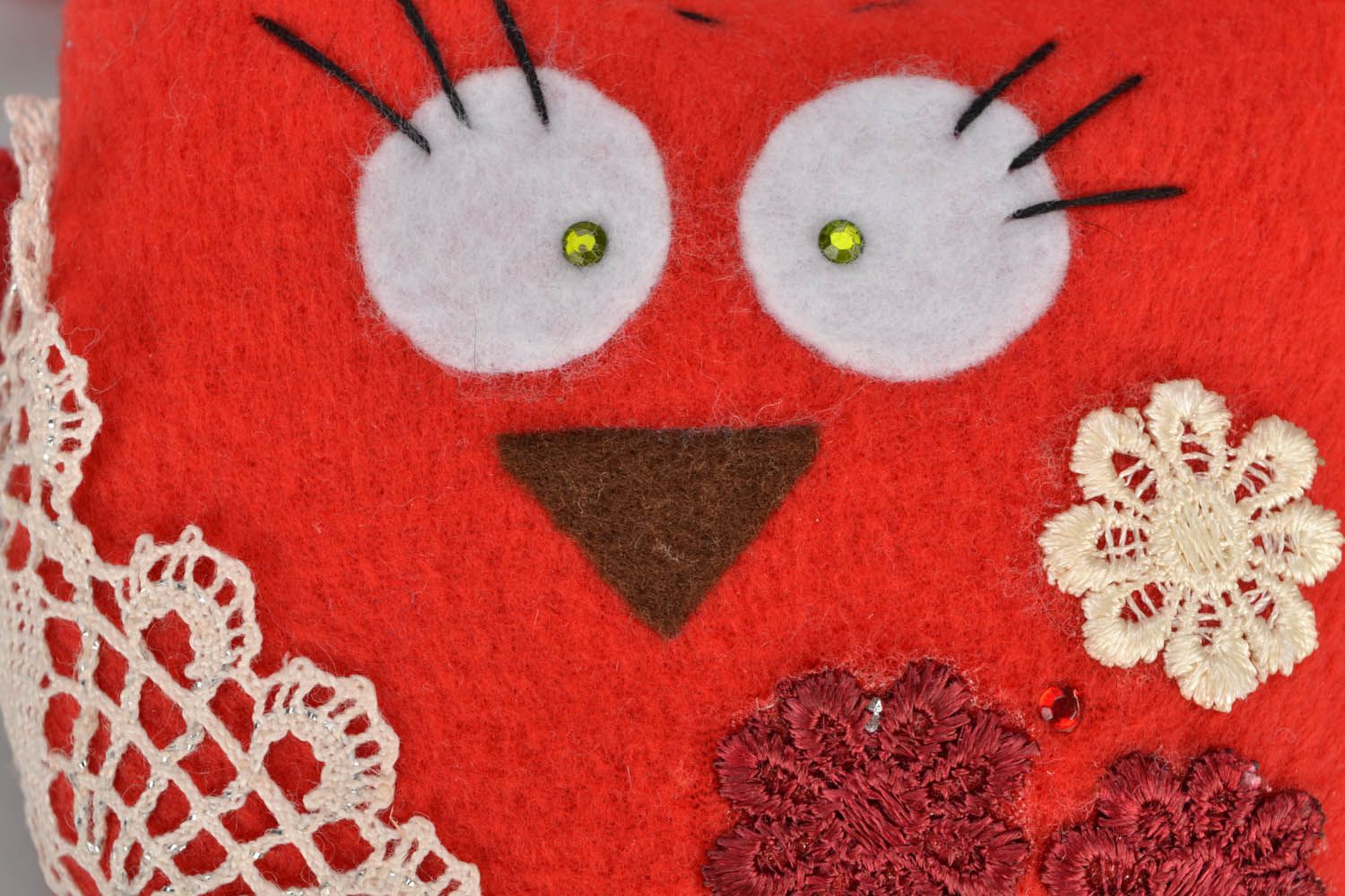 Soft toy Red Owl photo 5