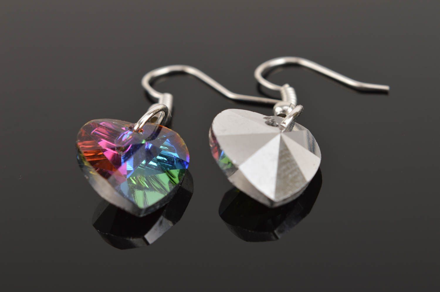 Crystal earrings handmade jewelry earrings with charms designer jewelry photo 4