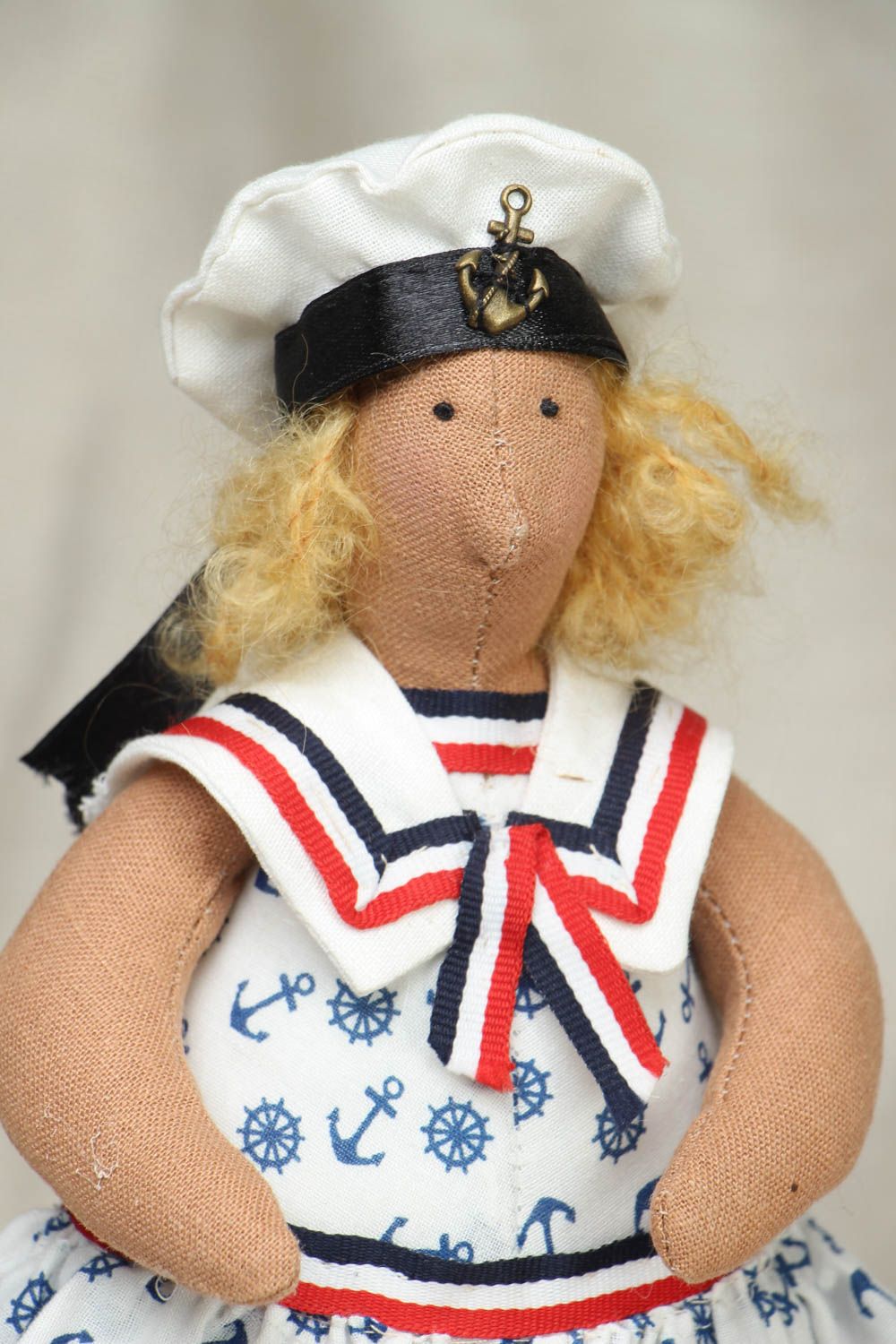 Дизайнерская кукла подарок ребенку Морячка фото 2