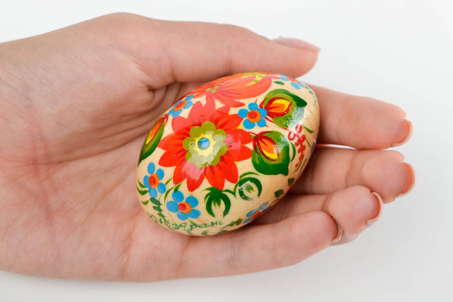 Huevo decorado pintado a mano artesanal decoración de interior regalo original  foto 2