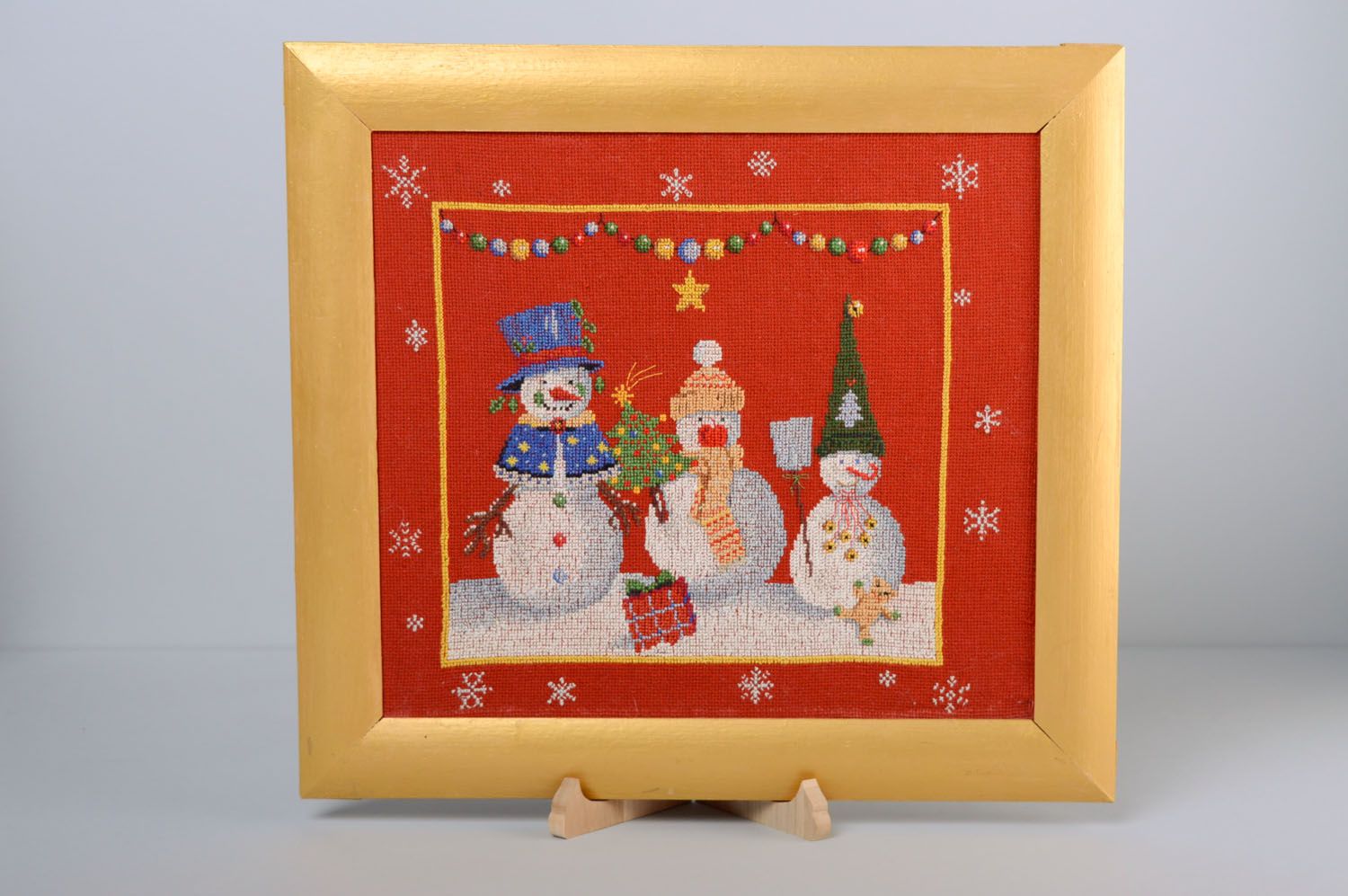 Embroidered picture Christmas photo 2