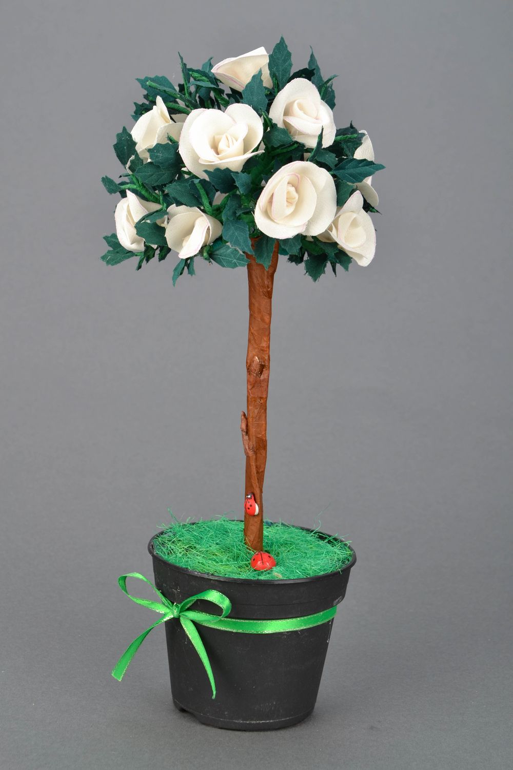Handmade flower topiary photo 4