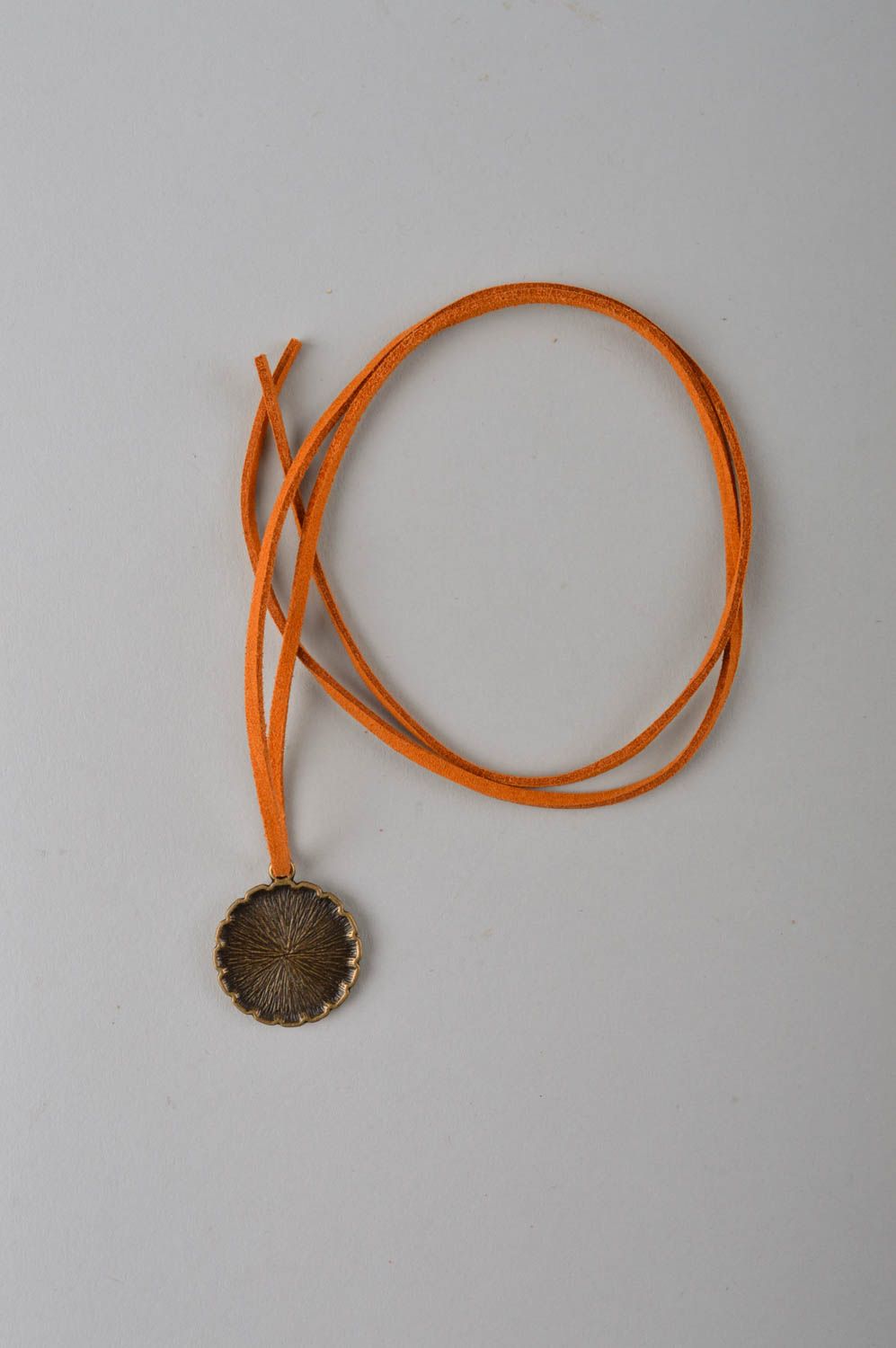 Handmade metal pendant neck accessories for girls artisan jewelry designs photo 5