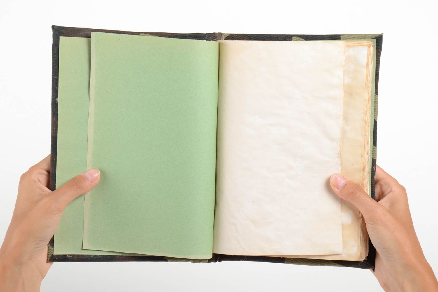 Handmade Notizbuch Stoffeinband Design Tagebuch Geschenk für Freund 60 Seiten foto 5