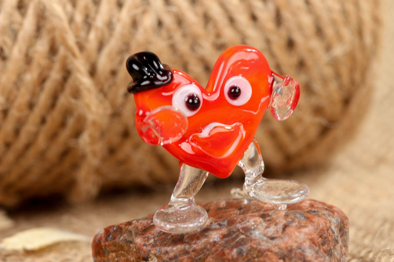 Miniature glass figurine Gentleman Heart photo 4