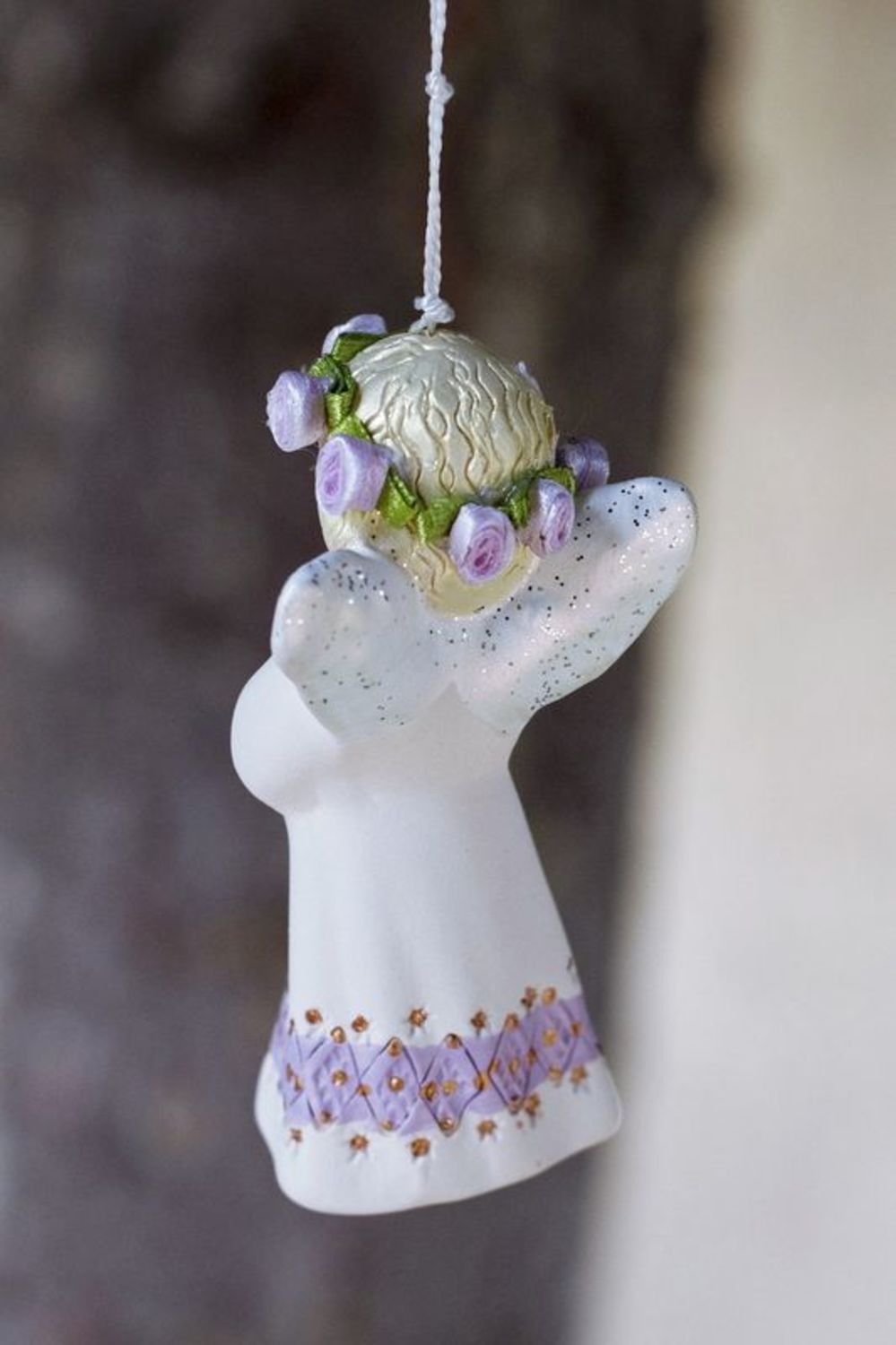 Clochette céramique suspension décorative Ange photo 2