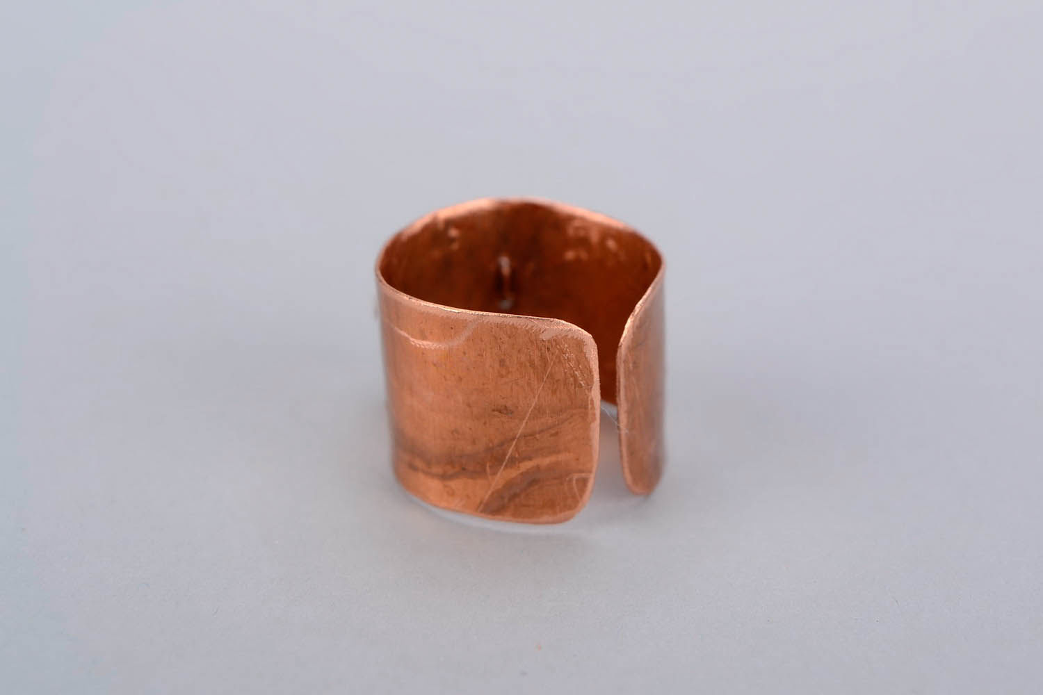 Ring aus Kupfer mit Zirkonium, wire wrap foto 4