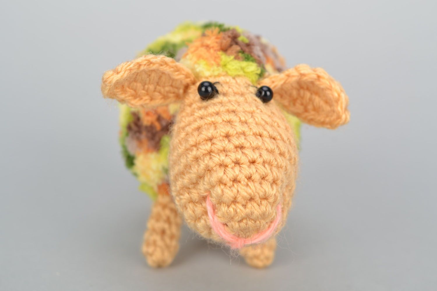 Peluche de animal hecho a mano oveja juguete de ganchillo regalo para niño foto 4