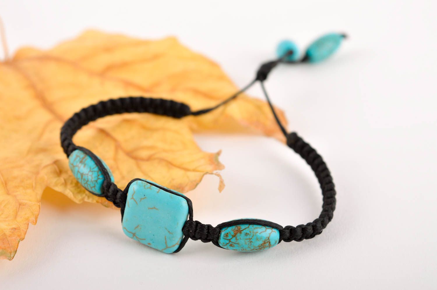 Unusual handmade macrame bracelet gemstone bracelet designs gifts for her photo 1