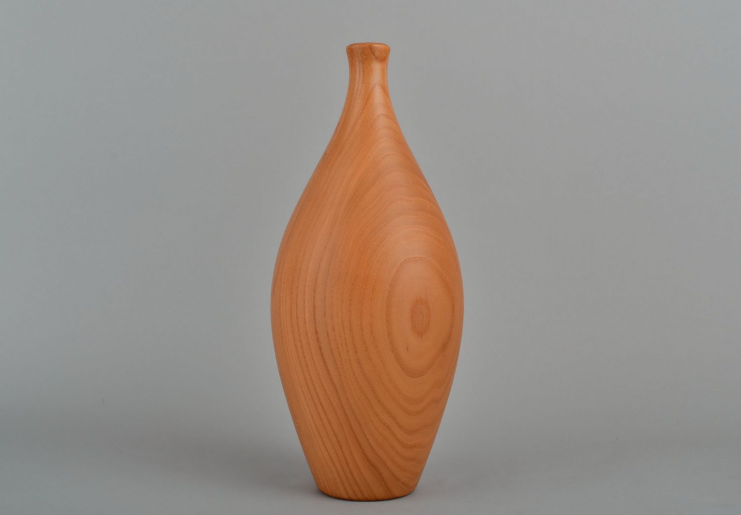 Handmade 14 inches wooden vase for décor 4 lb photo 3