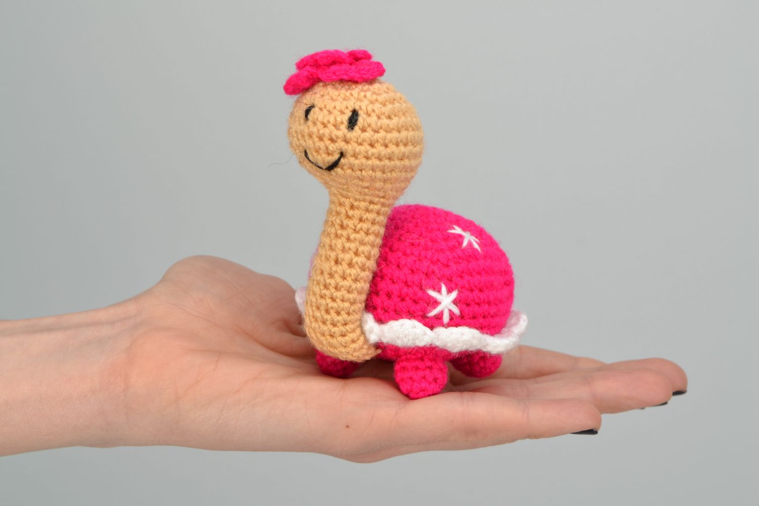 Handmade soft crochet toy Turtle photo 2