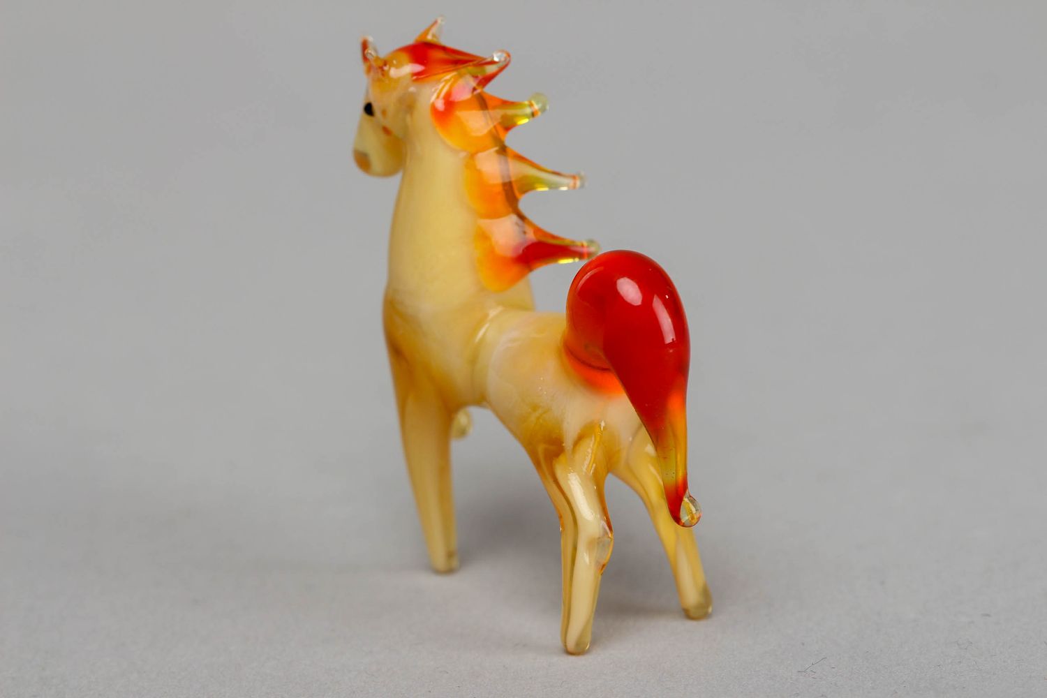 Handmade lampwork glass figurine Horse photo 2