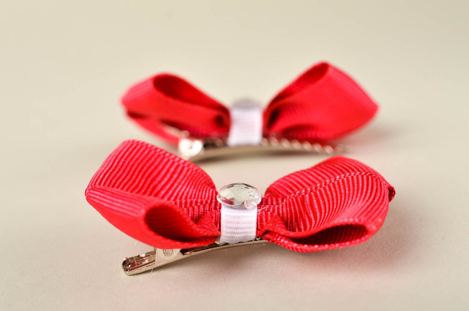 Pinzas de pelo artesanales de cintas accesorios para niñas regalos originales foto 4