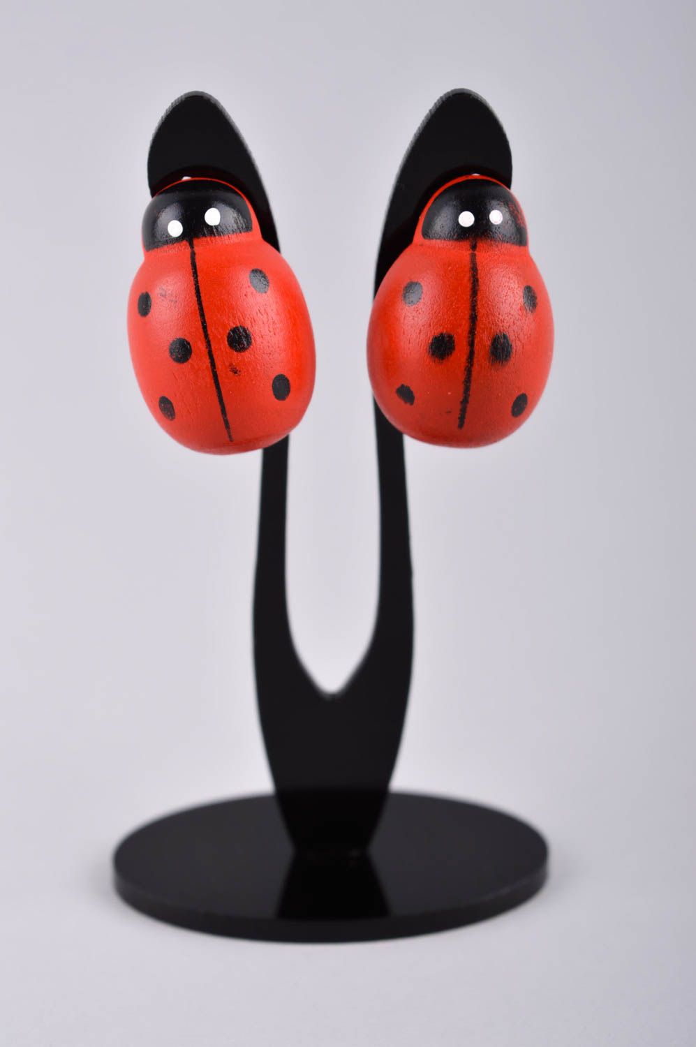 Handmade ear clips designer earrings unusual accessory gift ideas gift for girls photo 2