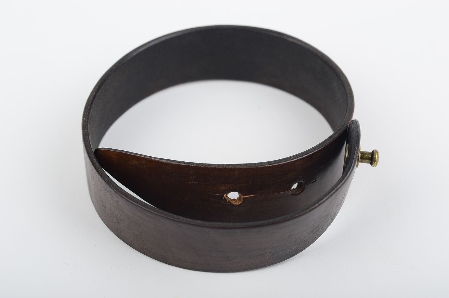 Handmade leather wrist bracelet unisex jewelry designs handmade accessories photo 3