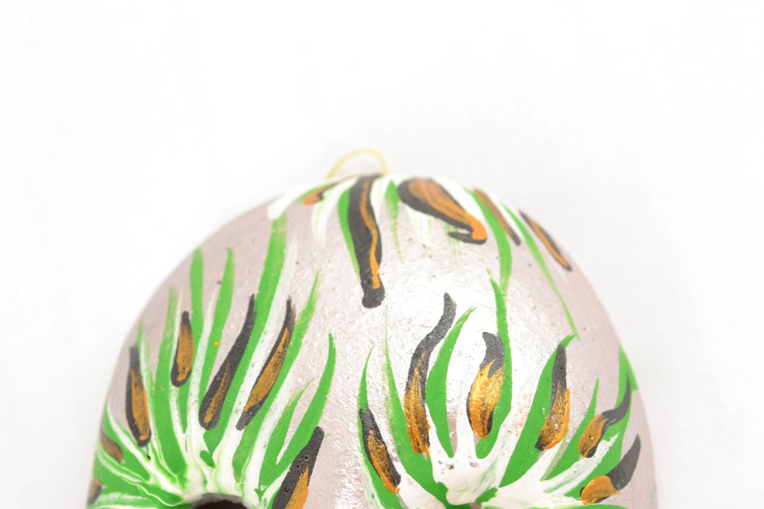 Сувенирная маска из глины с росписью авторская  фото 3