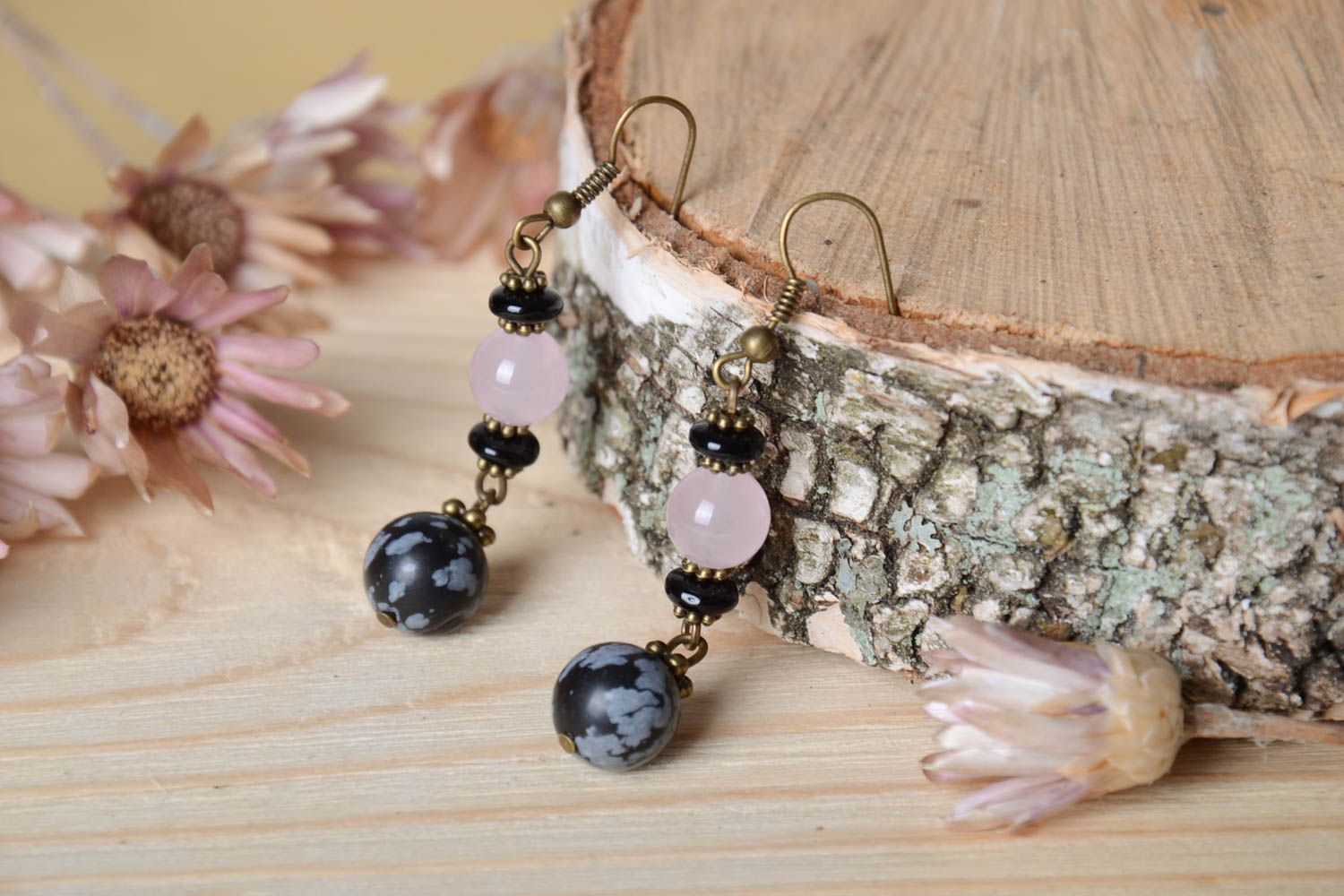 Handmade designer earrings dangling cute earrings trendy earrings with charms photo 1