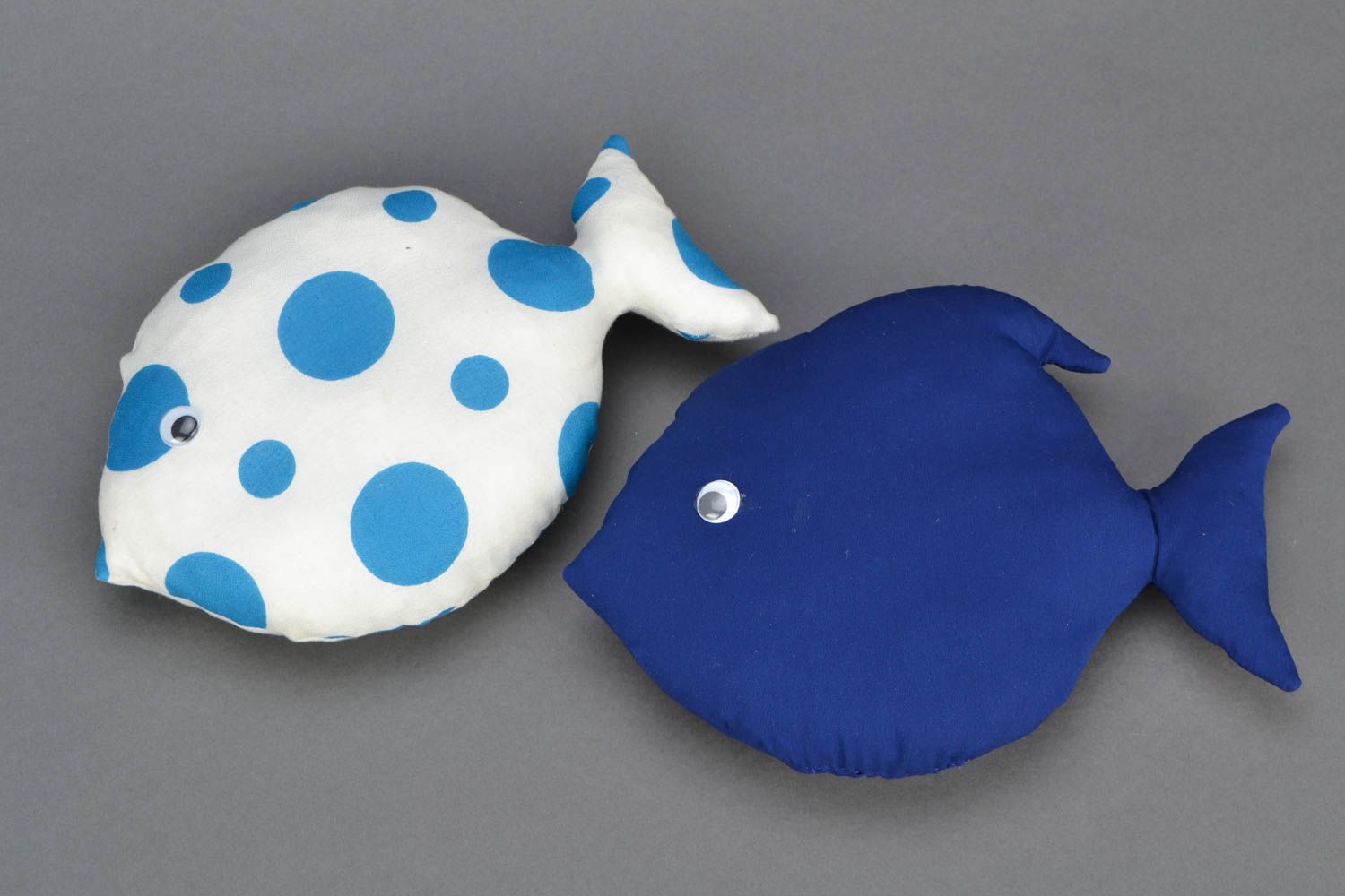 Мягкая игрушка из вискозы Синяя рыбка фото 4