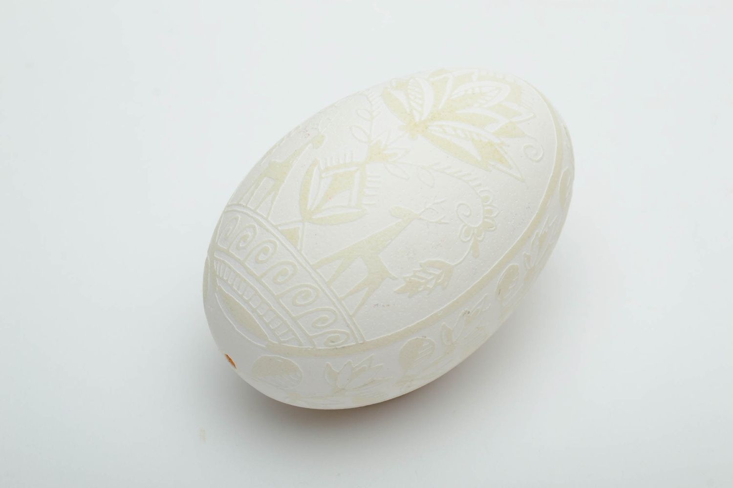 Huevo de Pascua de ganso hecho a mano foto 2