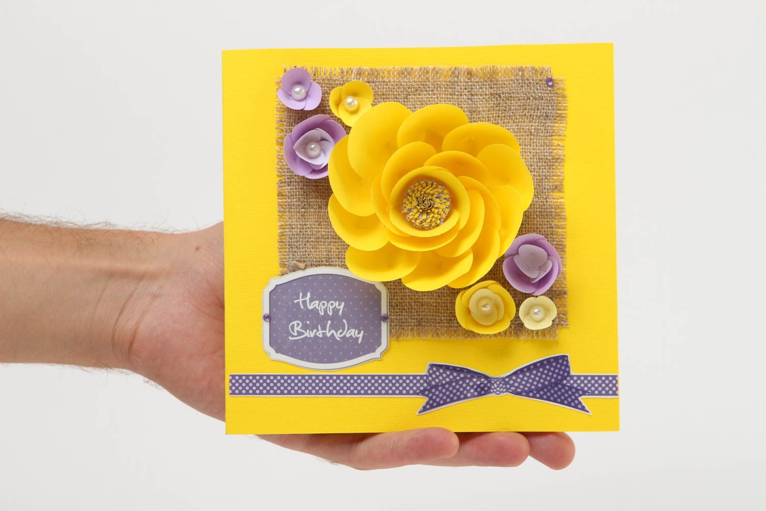 Handmade Greeting Cards Quilling Card Birthday Gift Ideas Scrapbook Card
