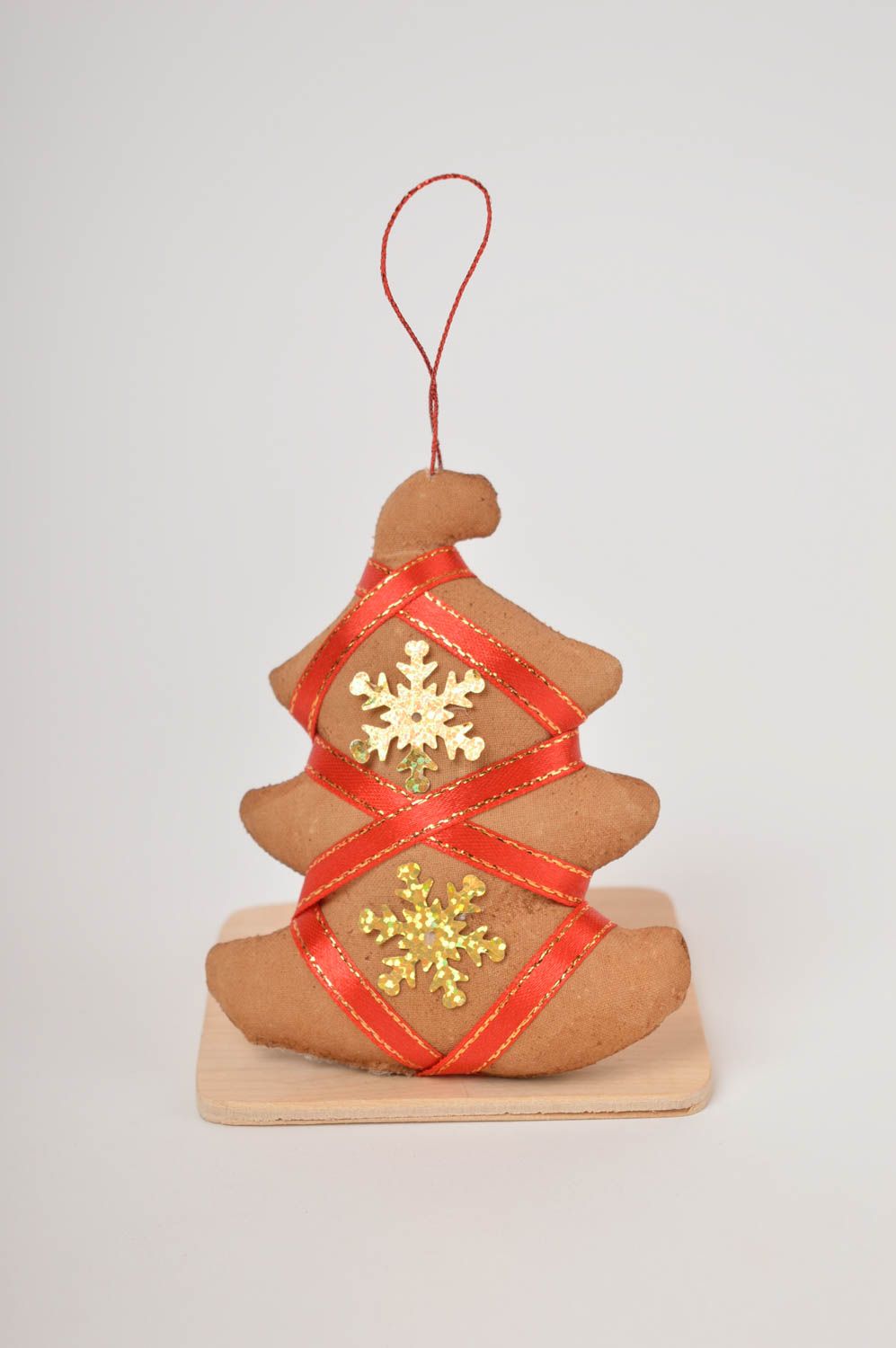 Suspension décorative faite main Déco de Noël Idée déco Noël en forme de sapin photo 2