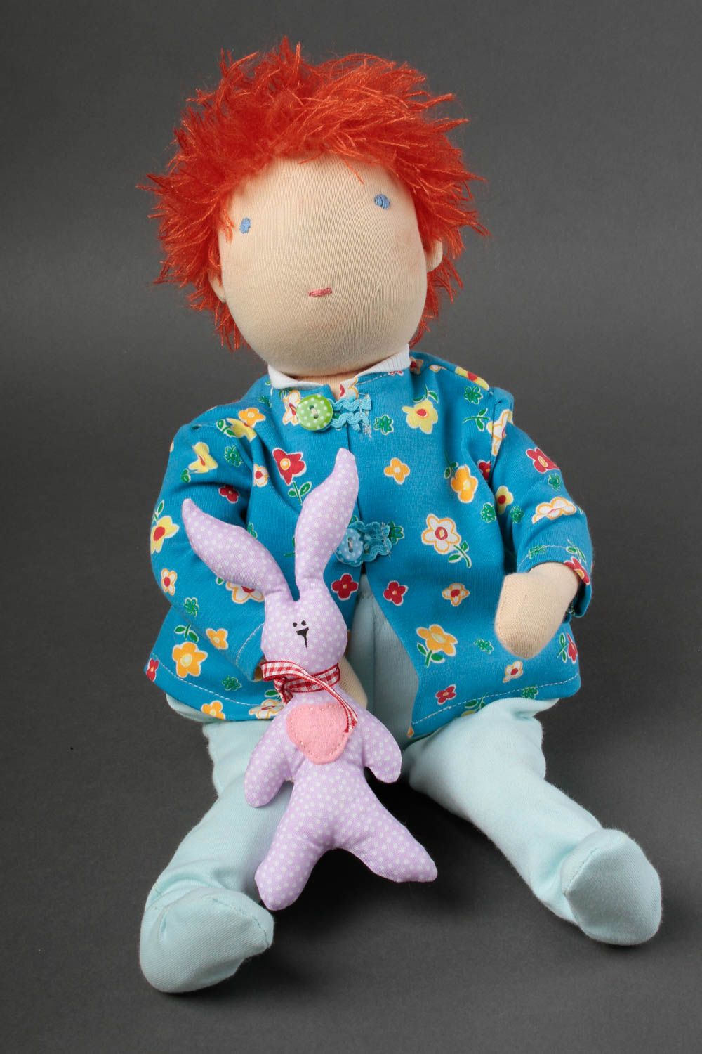 Designer Puppe handmade Stoff Spielzeug originelle Deko Puppe Kinder Geschenk foto 3