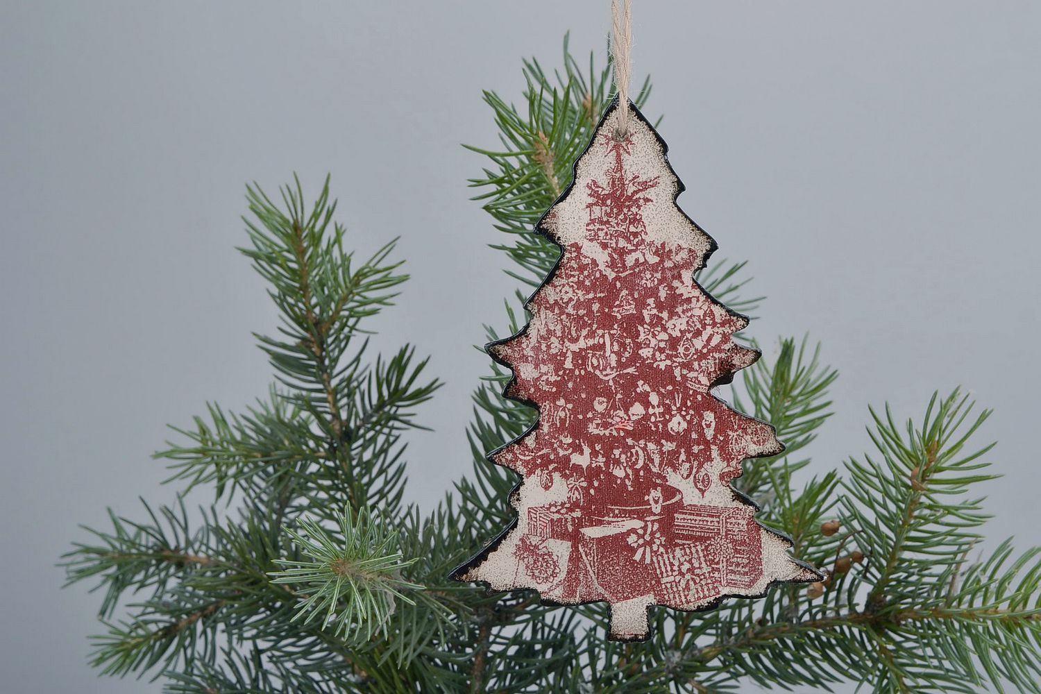 Pendentif en forme d'arbre de Noël photo 5