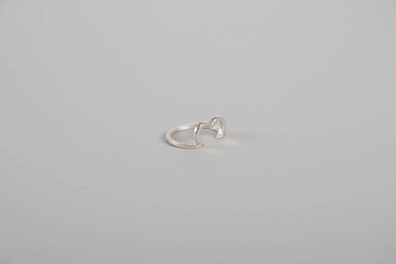 Handmade schöner Silber Ring Damen Modeschmuck Accessoire für Frauen originell foto 4