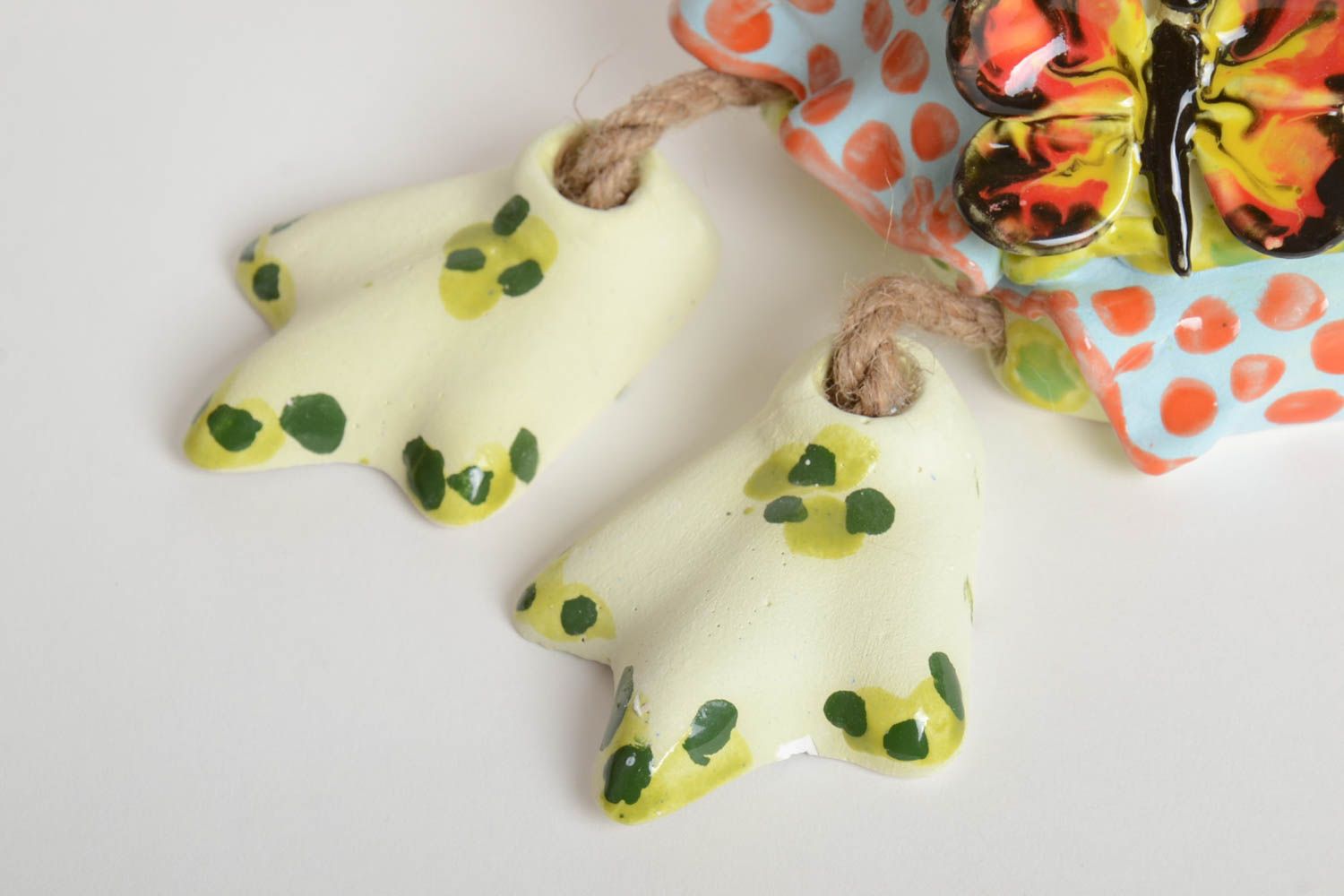Lustige Spardose handgemachte Keramik Ton Deko Geschenk für Kinder bunt Frosch foto 4