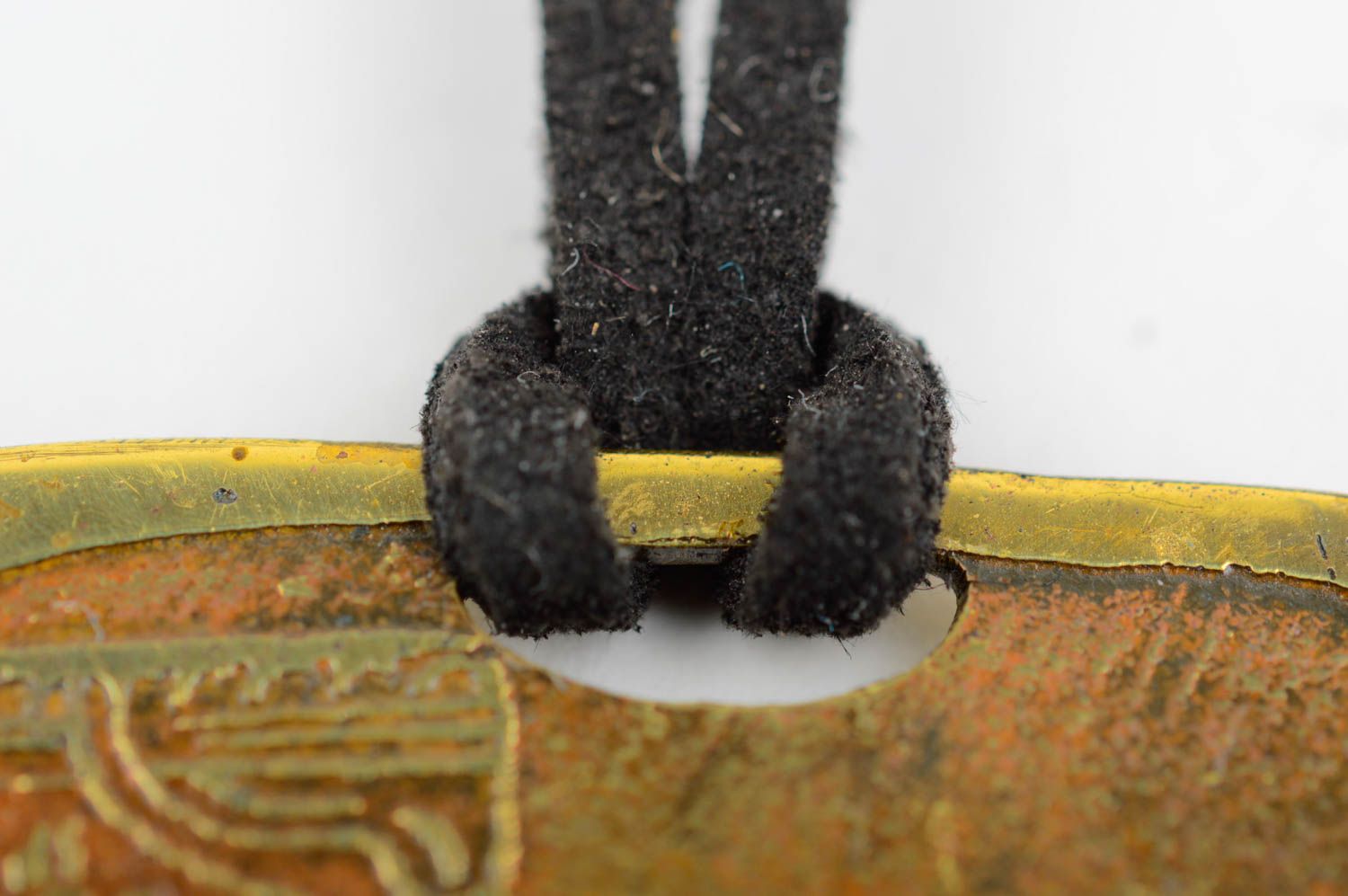 Украшение из латуни ручной работы бижутерия из металла подвеска на шею Сфинкс фото 5