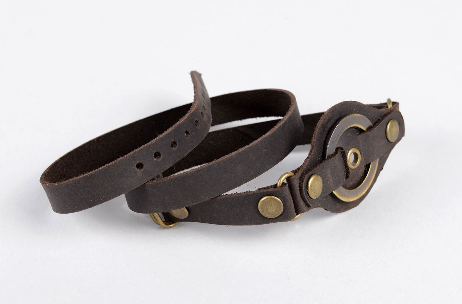 Multirow handmade leather bracelet fashion trends cool jewelry leather goods photo 4