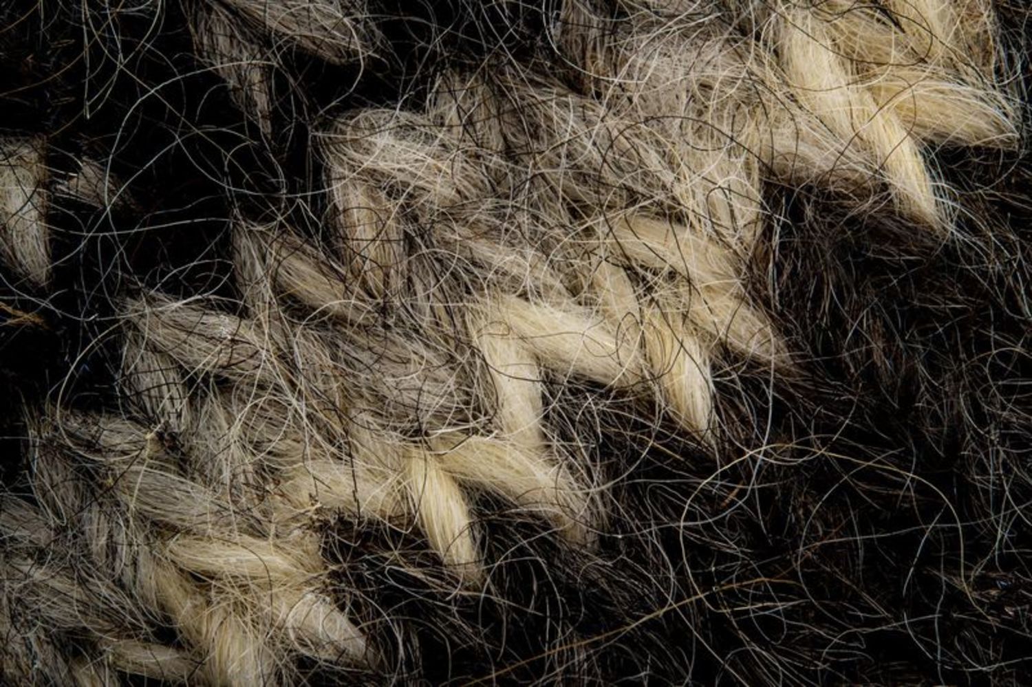 Manoplas de lana grises foto 4