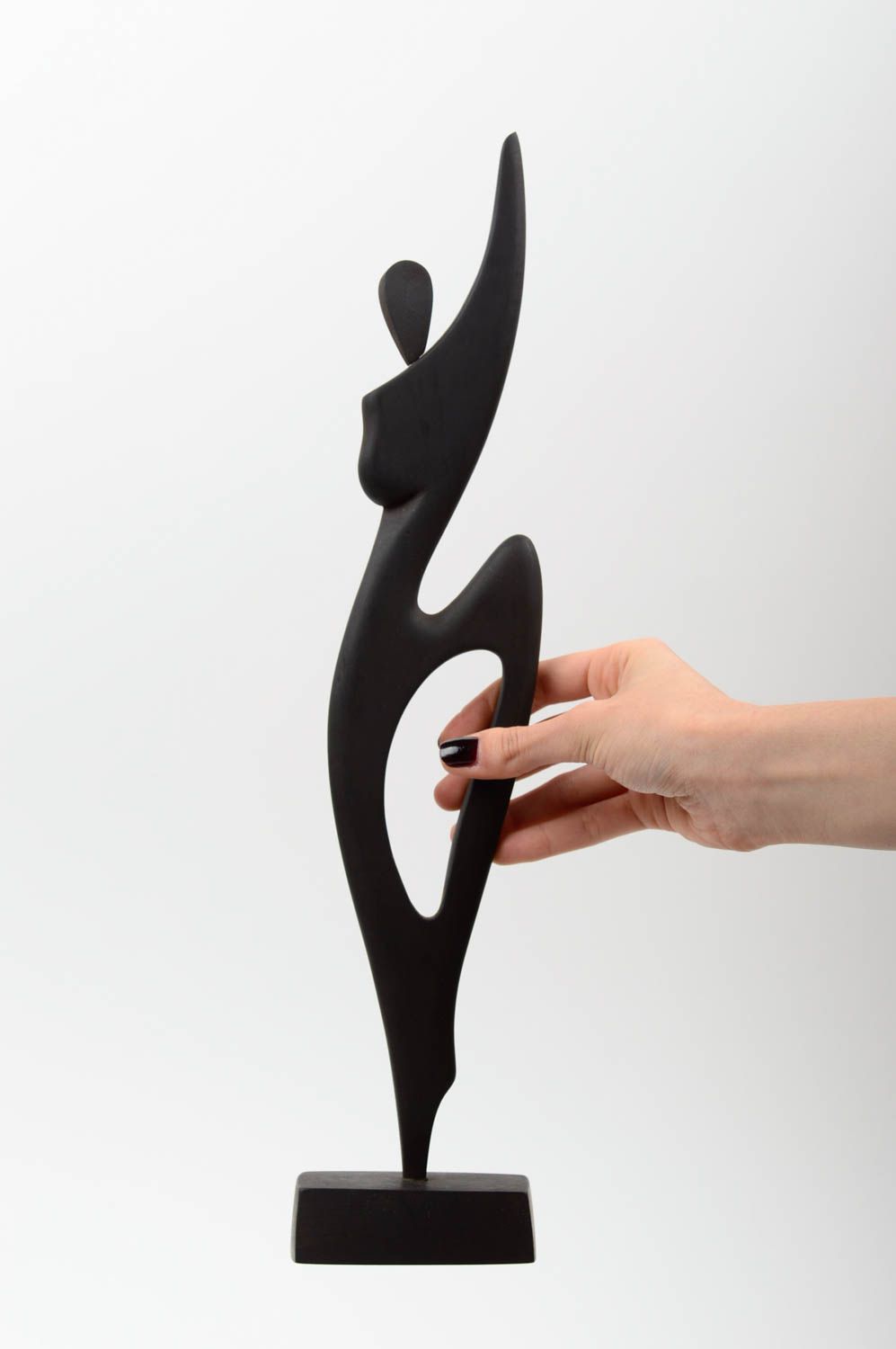 Statuette en bois fait main Figurine décoratives idee deco maison danseur photo 5