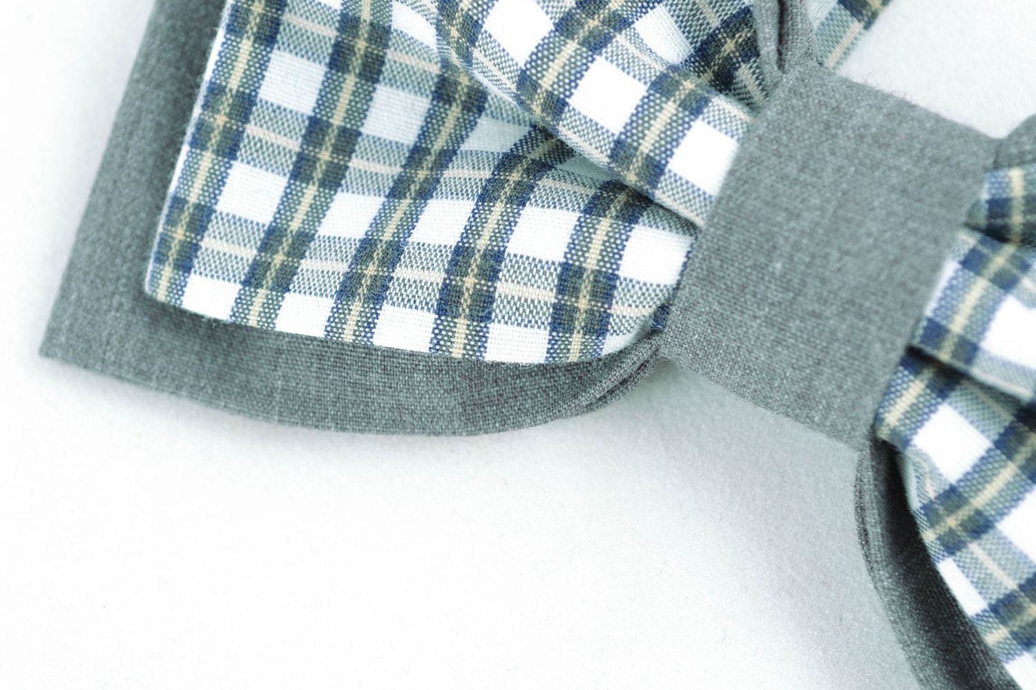 Текстильный галстук-бабочка под твидовый пиджак фото 3