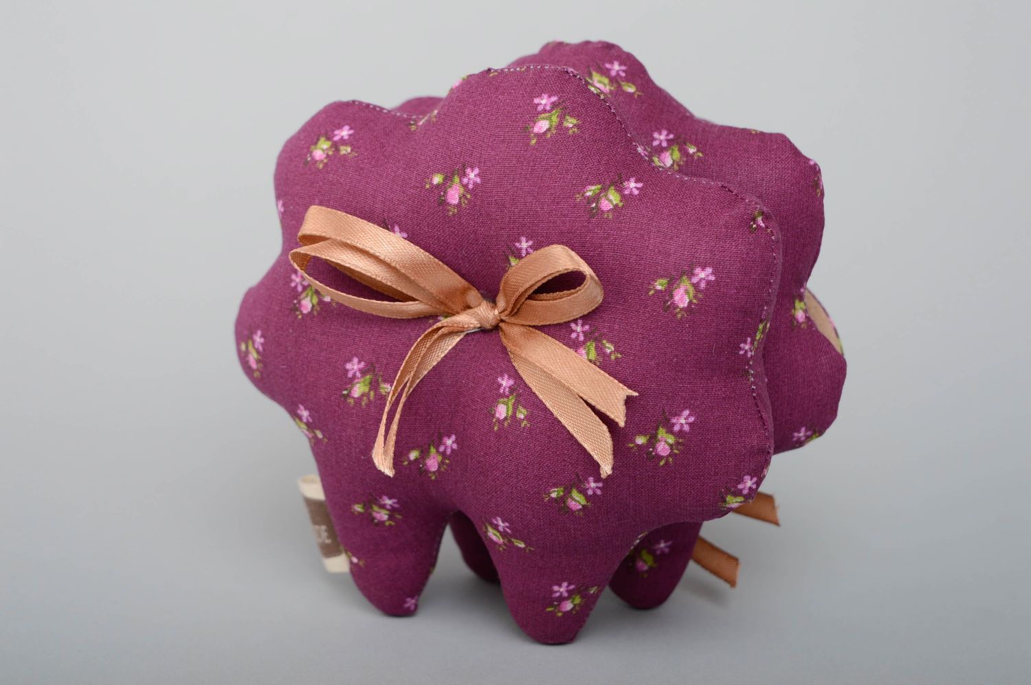 Handmade soft toy Purple Lamb photo 4
