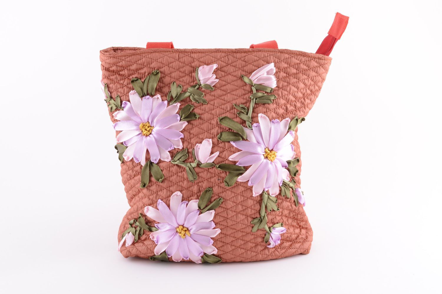 Handmade unusual shoulder bag designer embroidered bag stylish accessory photo 2