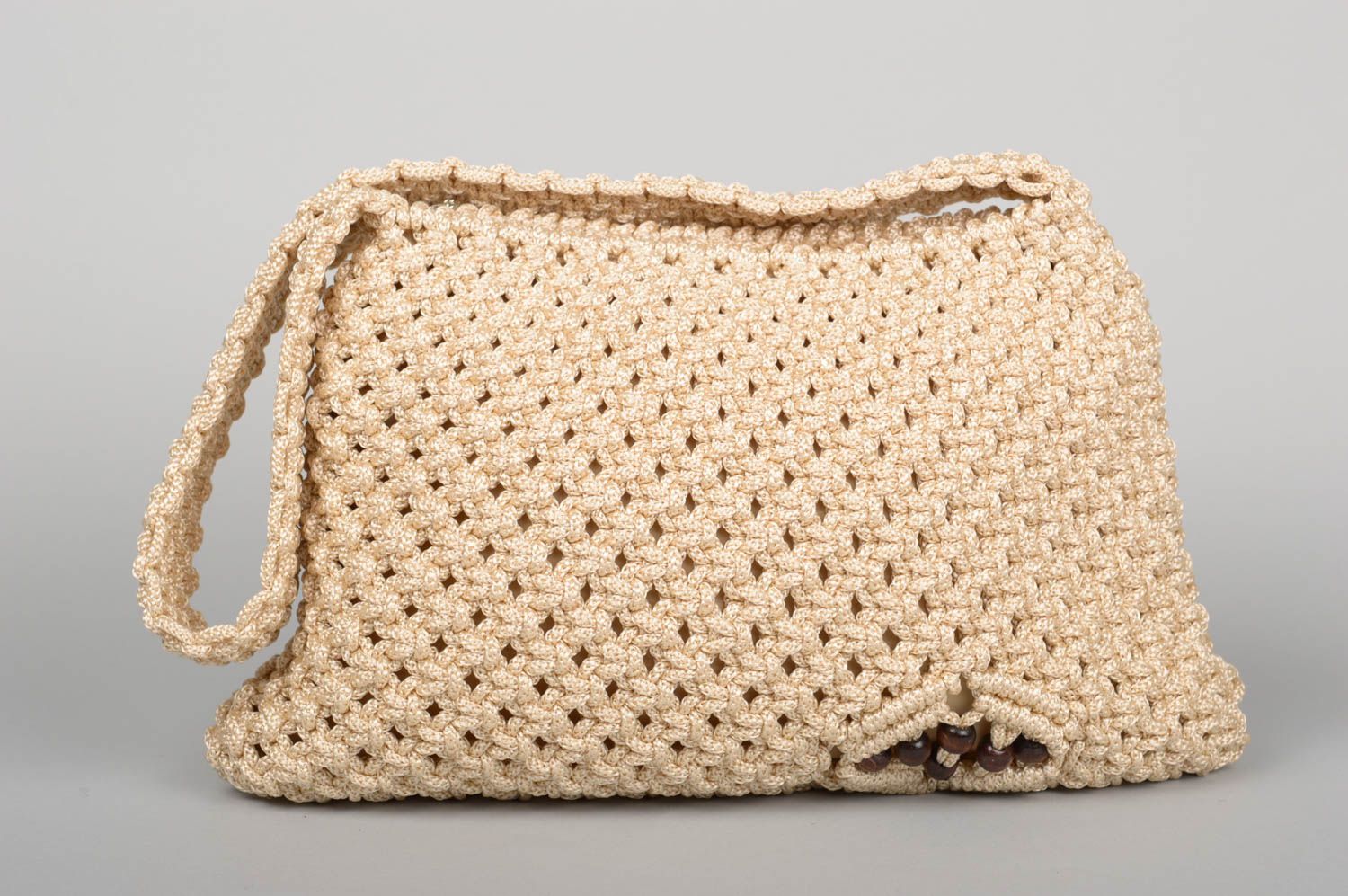 Handmade handbag macrame bag fashion accessories shoulder bag gifts for girl photo 1