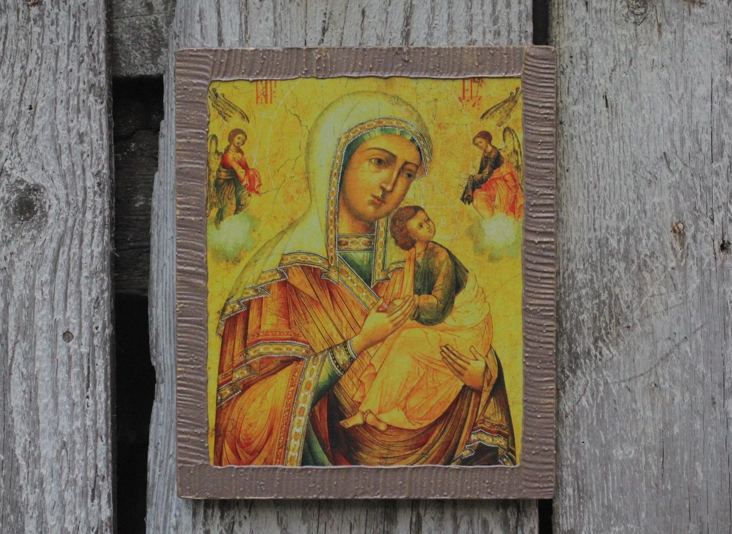 Icône artisanale de Notre-Dame de la Passion de Jésus-Christ photo 1