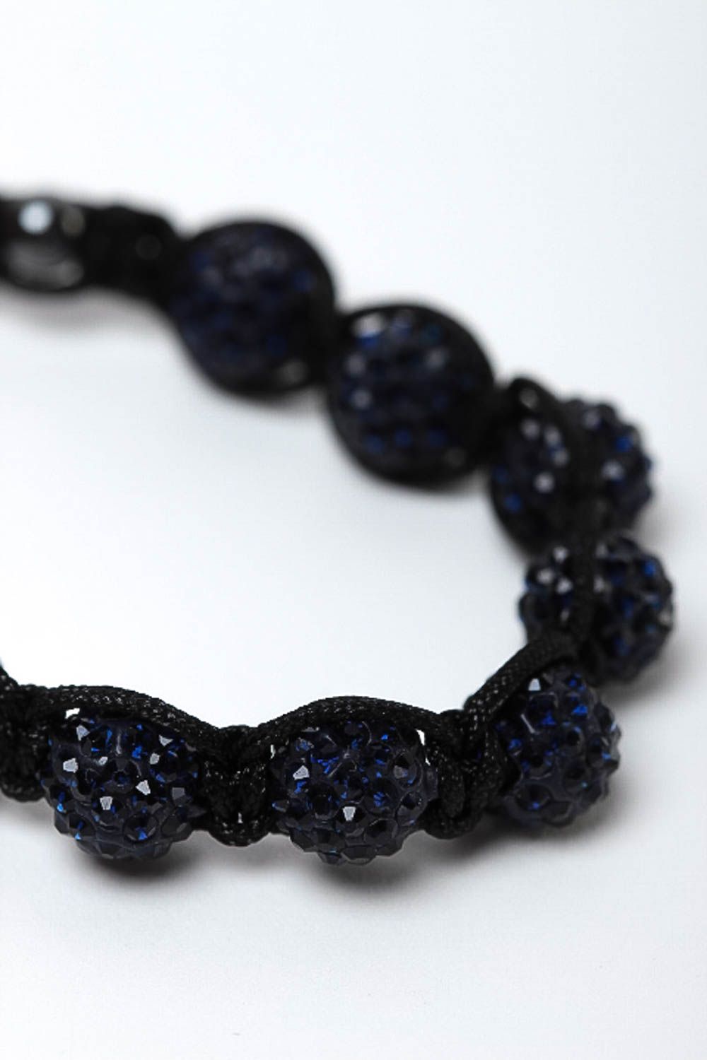 Bracelet tendance Bijou fait main noir en hématite design Accessoire femme photo 3