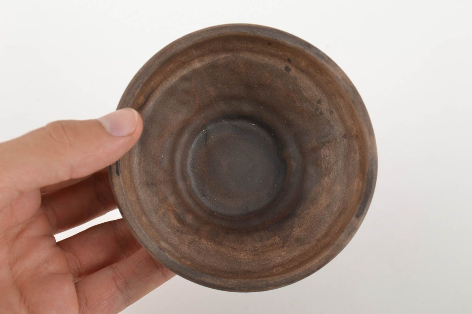 Clay bowl 100 ml in Bondarsky style handmade designer beautiful kitchen pottery photo 2