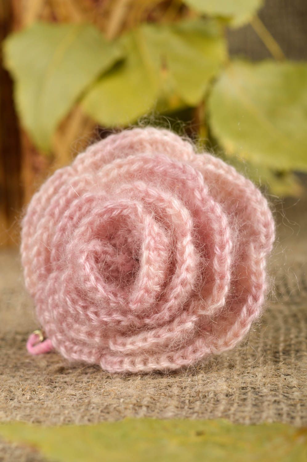 Beautiful handmade hair scrunchie flower hair tie crochet ideas gifts for kids photo 1