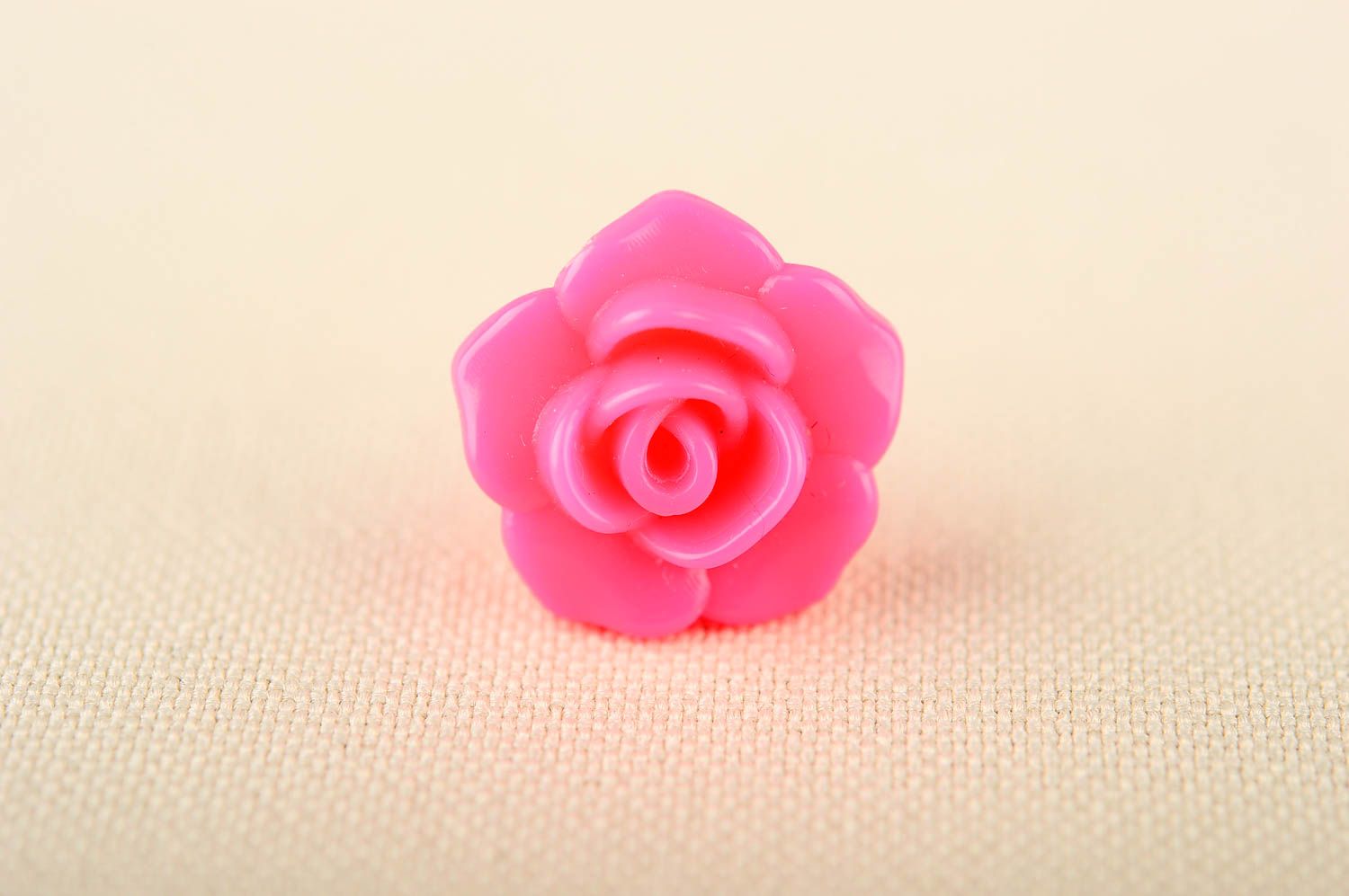 Handmade pink girlish earrings elegant plastic earrings designer accessory photo 4
