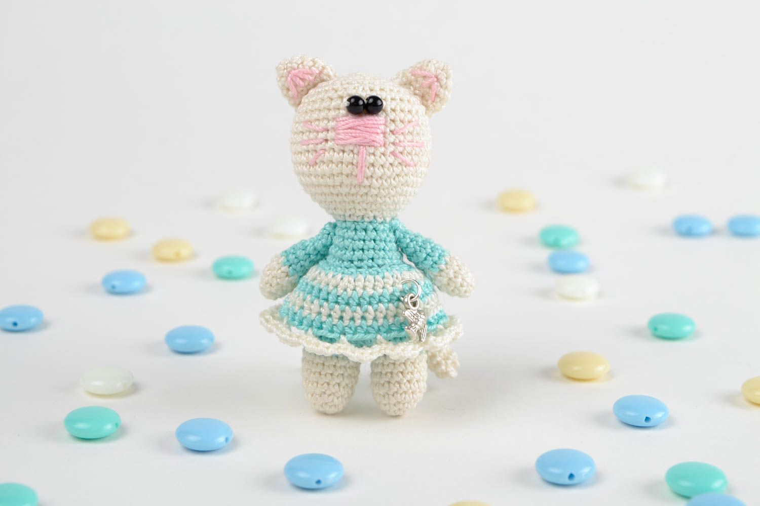 Juguete de peluche artesanal animalito tejido a crochet regalo para niños foto 1