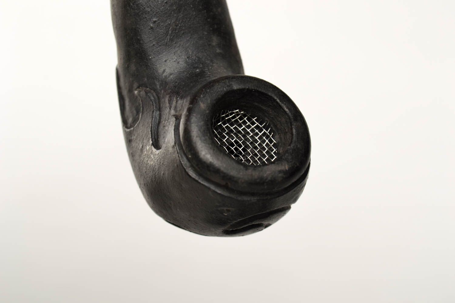 Pipa de barro hecha a mano accesorio para fumador estiloso regalo para hombres foto 3