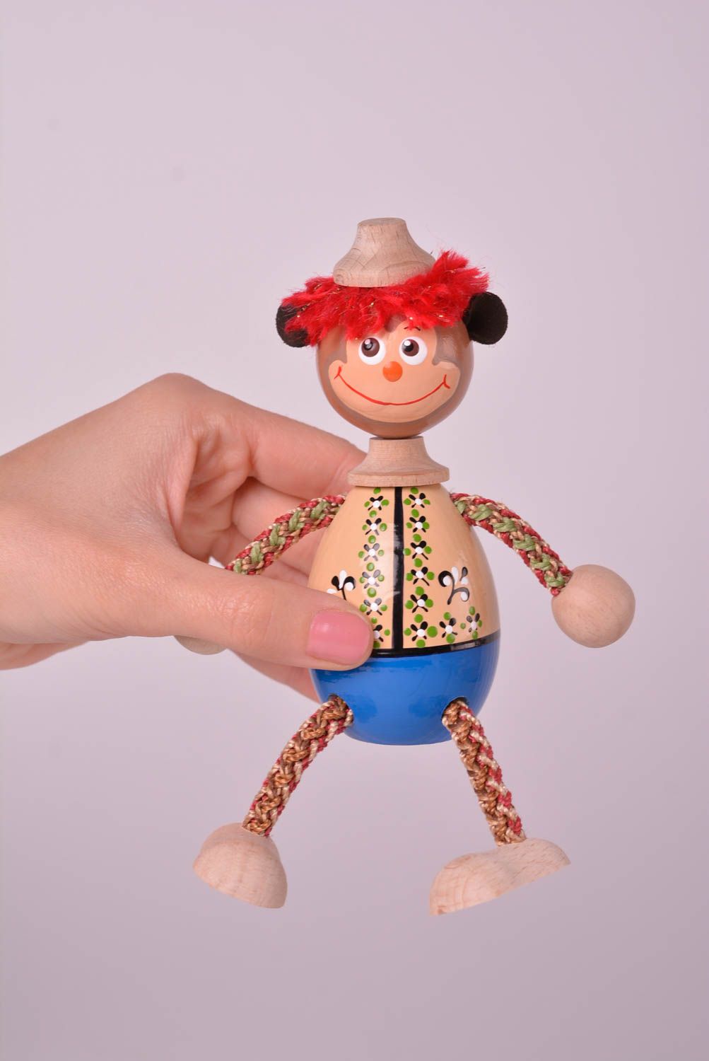 Игрушка ручной работы очаровательная игрушка из дерева подарок для ребенка фото 1