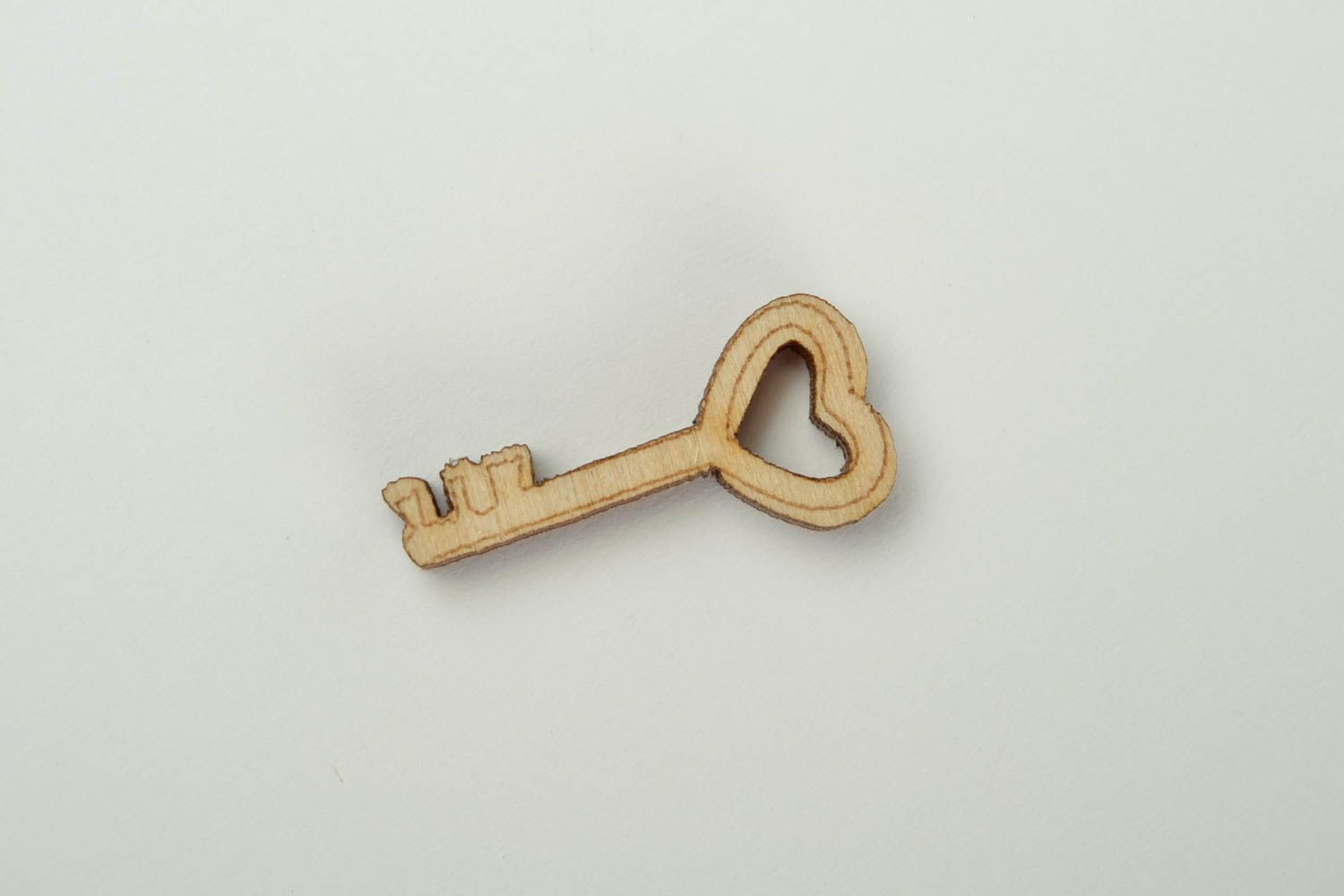 Kleine Figur handmade Haus Deko Figur zum Bemalen Schlüssel Holz Rohling foto 3