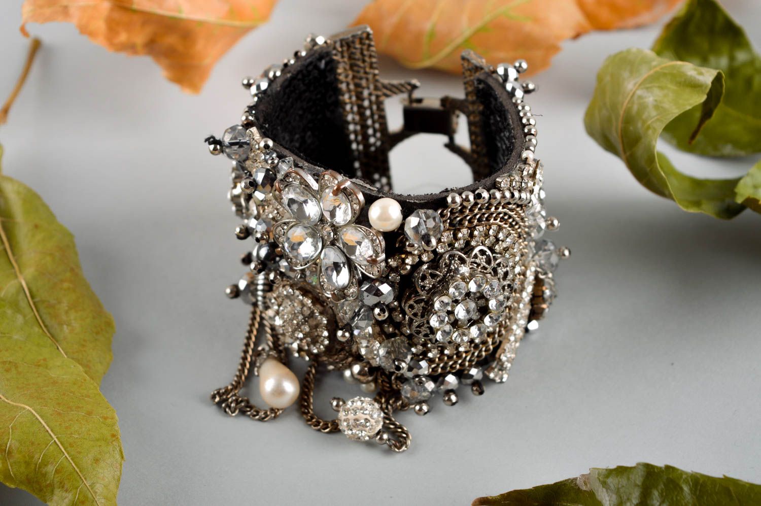 Bracciale di perline fatto a mano braccialetto originale da polso per donna
 foto 1
